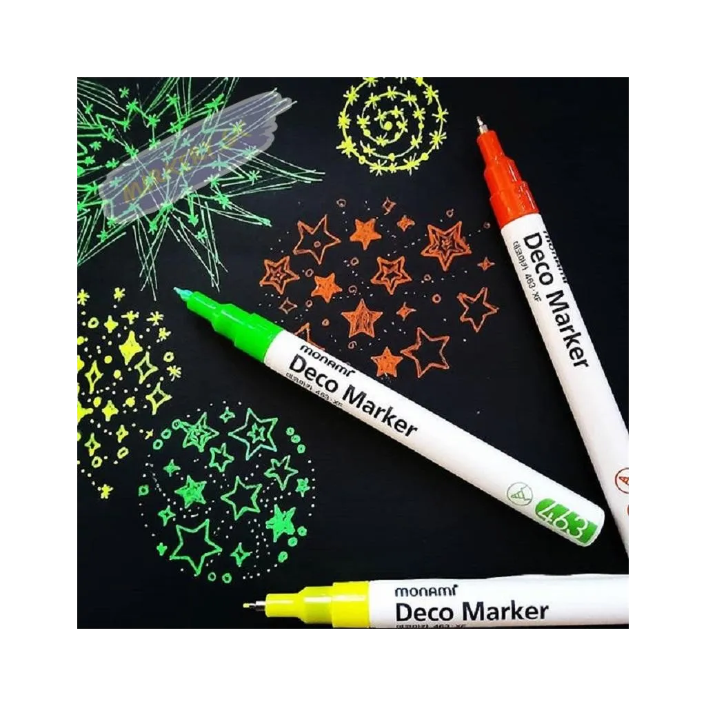 MONAMI® Deco Marker 460, 2mm, sada VIVID, 6ks, 20800015020