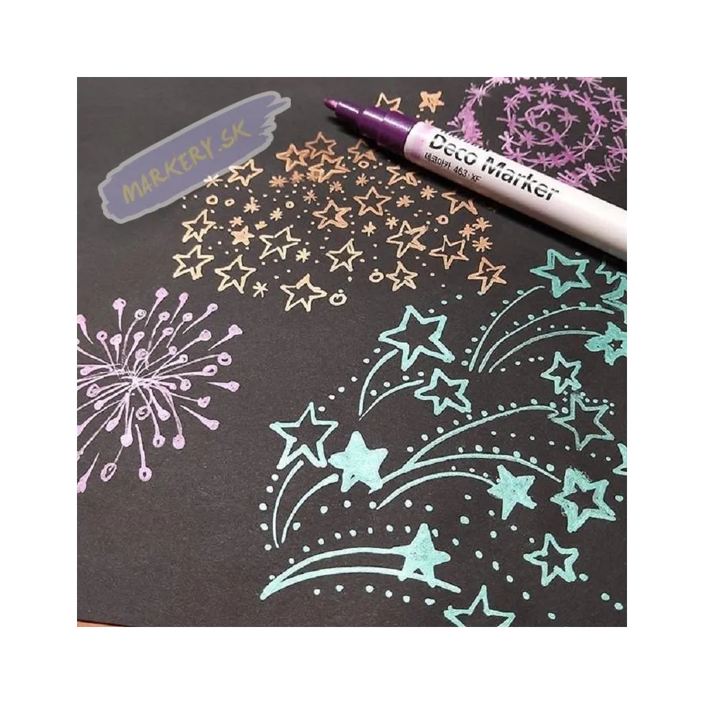 MONAMI® Deco Marker 460, 2mm, sada VIVID, 6ks, 20800015020