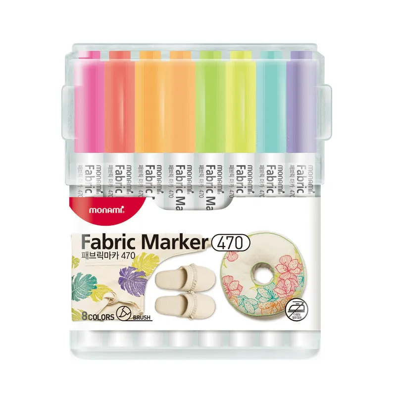 MONAMI® Sada popisovačov na textil FABRIC MARKER 470, Pastel 8ks, 20500055260 MONAMI® Sada popisovačov na textil FABRIC MARKER 470, Pastel 8ks, 20500055260