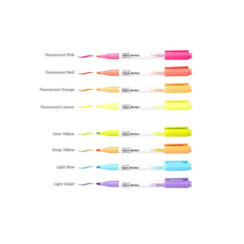 MONAMI Sada popisovačů na textil FABRIC MARKER 470, Pastel 8ks, 20500055260 MONAMI Sada popisovačů na textil FABRIC MARKER 470, Pastel 8ks, 20500055260