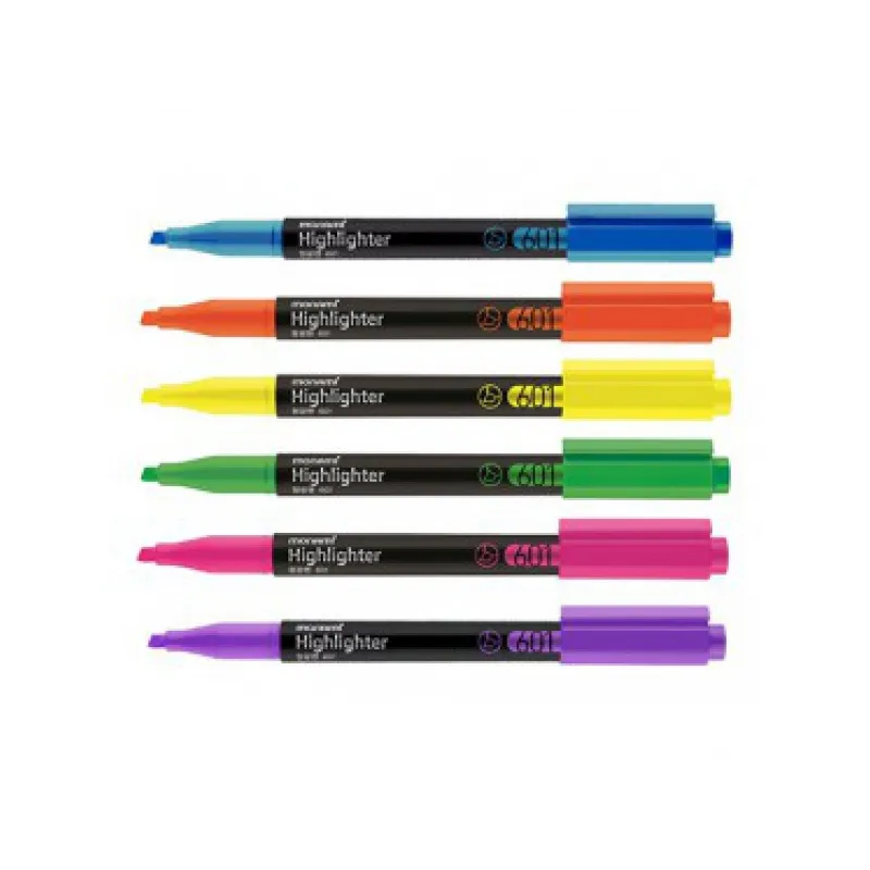 MONAMI Sada zvýrazňovačů 601, 1-4mm, klínový hrot, 4ks, 20600675700 MONAMI Sada zvýrazňovačů 601, 1-4mm, klínový hrot, 4ks, 20600675700