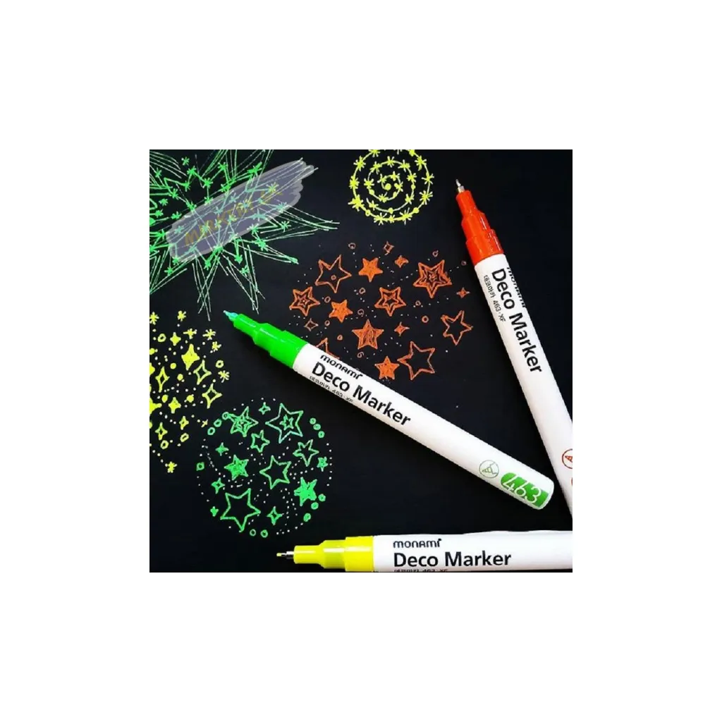 Sada akrylových  popisovačov Monami Deco Marker 460 - Vivid Set, 6ks, 2mm