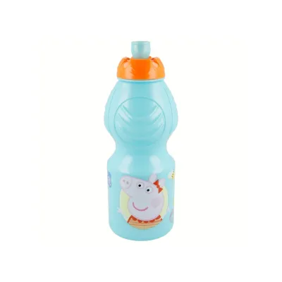 Plastová fľaša na pitie PEPPA PIG, 400ml, 13932 Plastová fľaša na pitie PEPPA PIG, 400ml, 13932