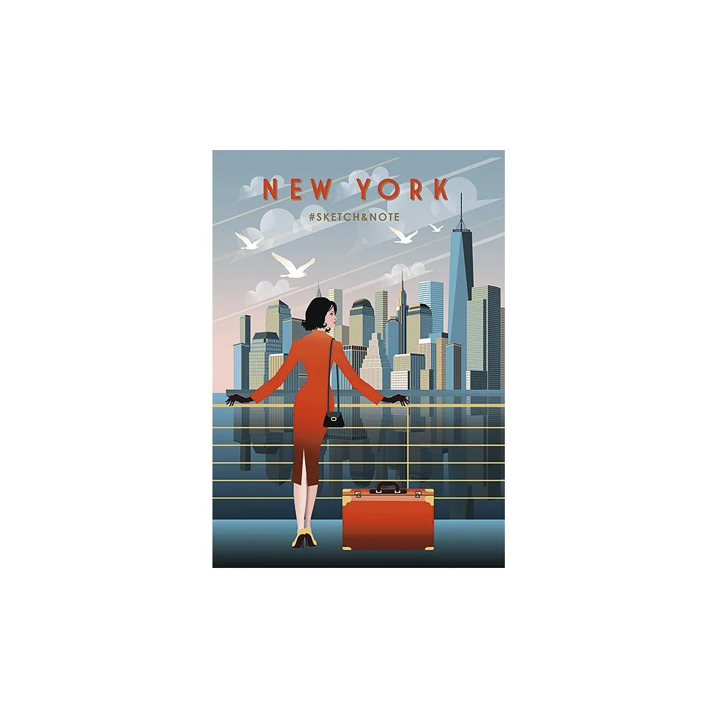 SHKOLYARYK Skicovací / pozámkový notes A5, 64 listov, 120g/m2, mix motívov, 114020005