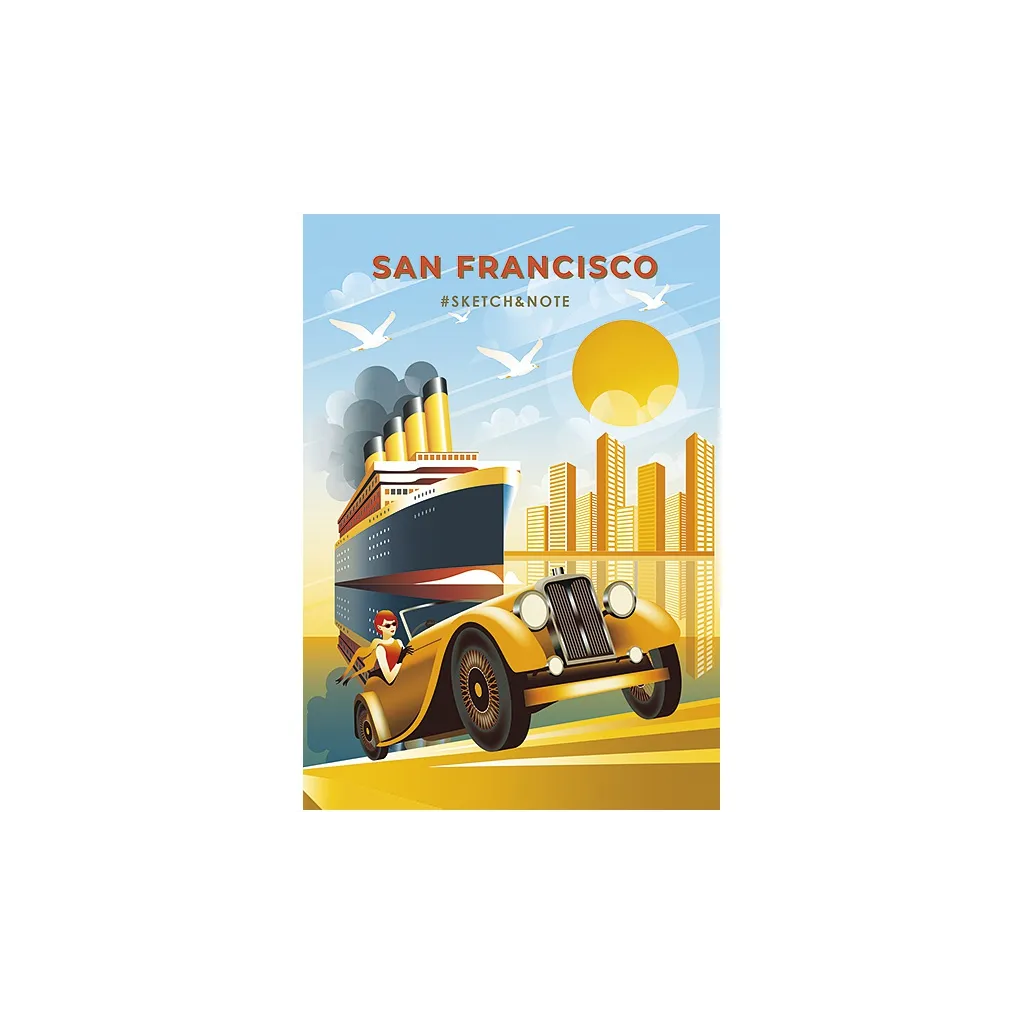 SHKOLYARYK Skicovací / pozámkový notes A5, 64 listov, 120g/m2, mix motívov, 114020005