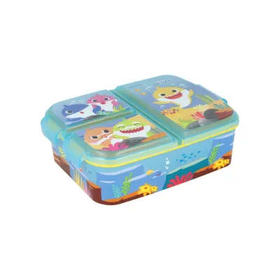 Dělený plastový box na svačinu BABY SHARK, 13520
