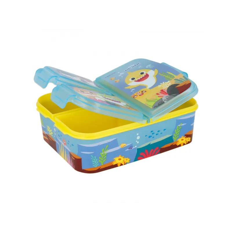 Delený plastový box na desiatu BABY SHARK, 13520 Delený plastový box na desiatu BABY SHARK, 13520