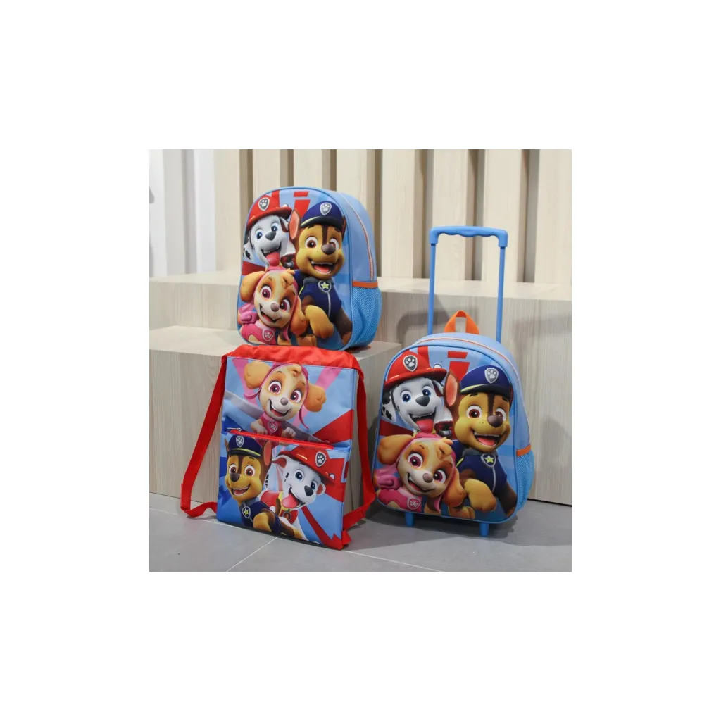 Zaťahovacie vrecko / batoh na chrbát PAW PATROL – Skye, Chase, Marshall – CERDA