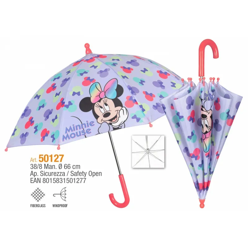 Detský dáždnik Perletti MINNIE MOUSE Bow, 50127 Detský dáždnik Perletti MINNIE MOUSE Bow, 50127
