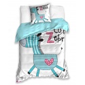 CARBOTEX KIDS Oboustranné bavlněné povlečení ZEBRA, 140/200 +70/90, KIDS181019