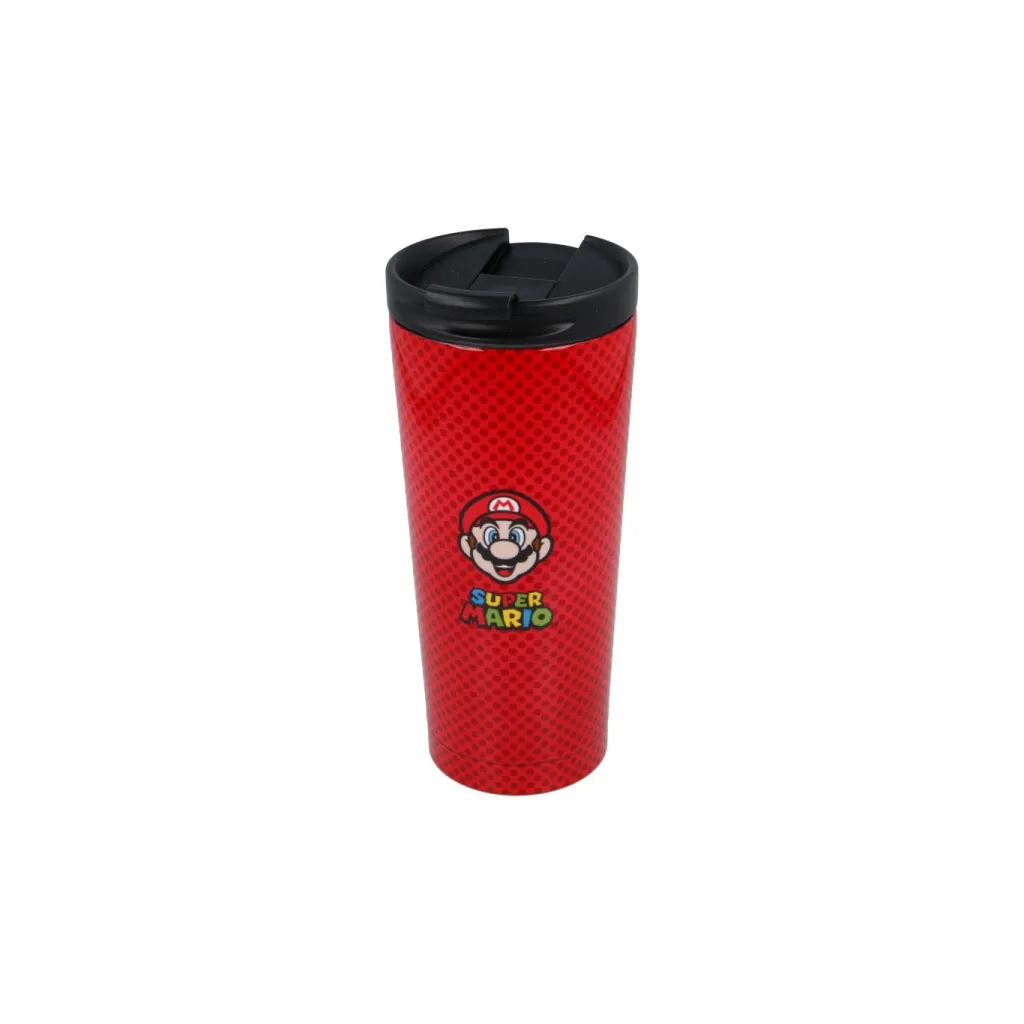 Luxusný nerezový termohrnček na horúce nápoje SUPER MARIO, 425ml, 00382