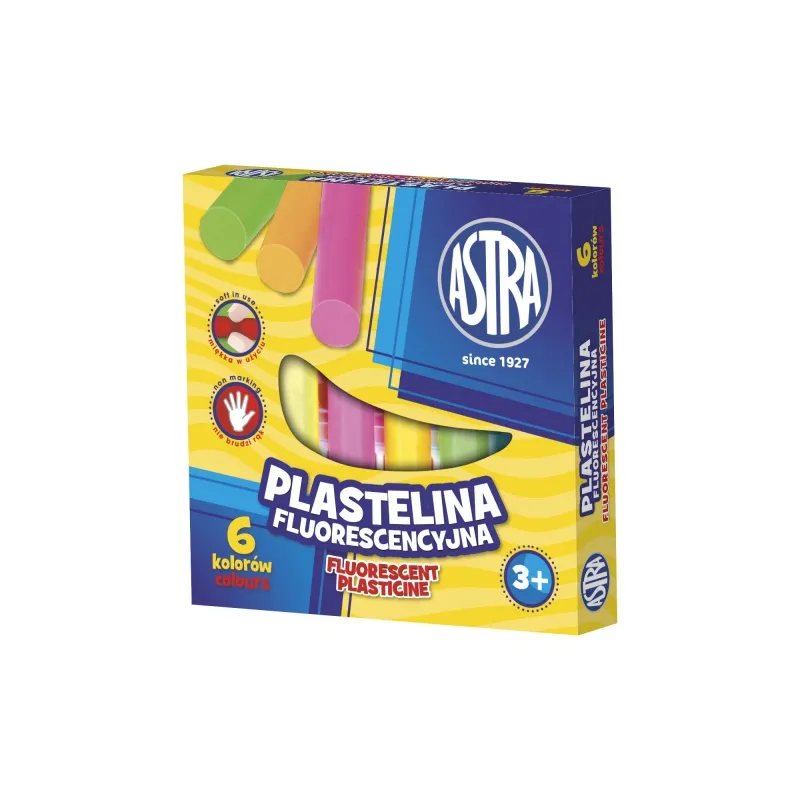 ASTRA Plastelína neónová 6 farieb, 83811906 ASTRA Plastelína neónová 6 farieb, 83811906