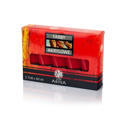 ARTEA Akrylová farba Profi 60ml, Cadmium Red / Kadmiová Červená, 83410929 ARTEA Akrylová farba Profi 60ml, Cadmium Red / Kadmiová Červená, 83410929