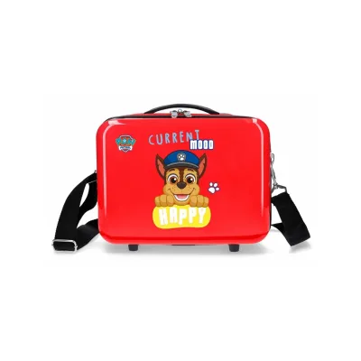 PAW PATROL Red, ABS Cestovní kosmetický kufřík, 21x29x15cm, 9L, 2193922