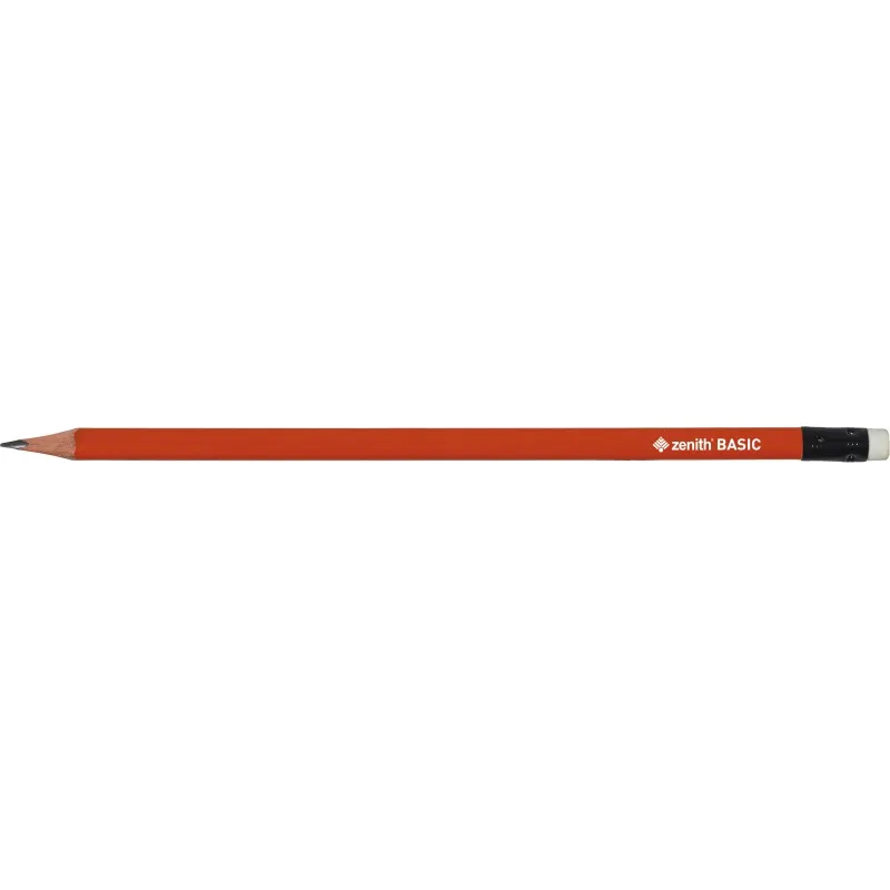ZENITH Basic, Obyčajná ceruzka HB s gumou, mix farieb, stojan, 206315005