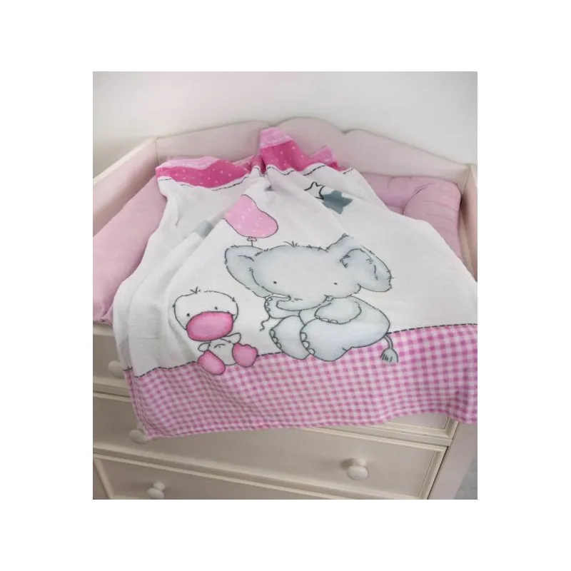 HERDING Baby supersoft flísová deka 75/110cm SLONÍK A KAČÁTKO HERDING Baby supersoft flísová deka 75/110cm SLONÍK A KAČÁTKO
