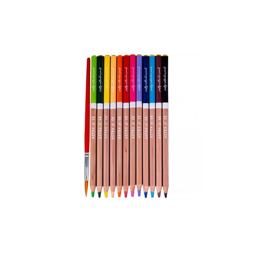 ASTRA PRESTIGE Umelecké akvarelové farbičky z cédrového dreva 12ks + štetec, 312121001
