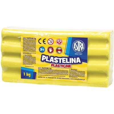 ASTRA Plastelína 1kg Citrónová žltá, 303111004