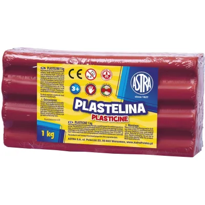 ASTRA Plastelína 1kg Růžová tmavá, 303111008
