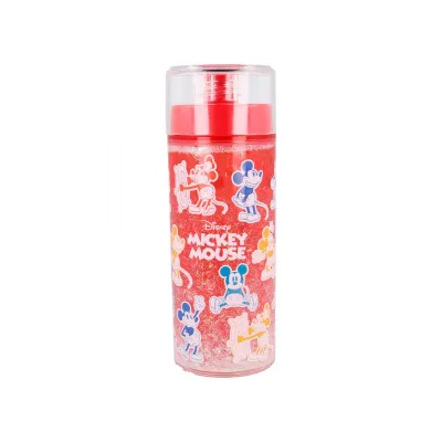 Plastová fľaša s dvojitým plášťom s trblietkami MICKEY MOUSE, 370ml, 60121 Plastová fľaša s dvojitým plášťom s trblietkami MICKEY MOUSE, 370ml, 60121