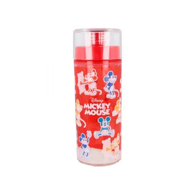 Plastová fľaša s dvojitým plášťom s trblietkami MICKEY MOUSE, 370ml, 60121 Plastová fľaša s dvojitým plášťom s trblietkami MICKEY MOUSE, 370ml, 60121
