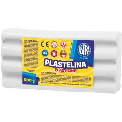 ASTRA Plastelína 500g Bílá, 303117002