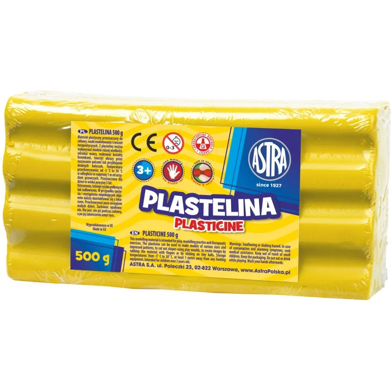 ASTRA Plastelína 500g Žltá, 303117003 ASTRA Plastelína 500g Žltá, 303117003