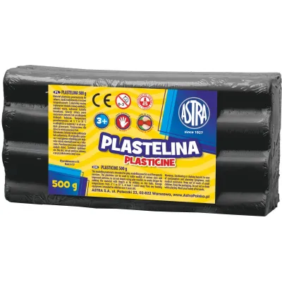 ASTRA Plastelína 500g Černá, 303117013