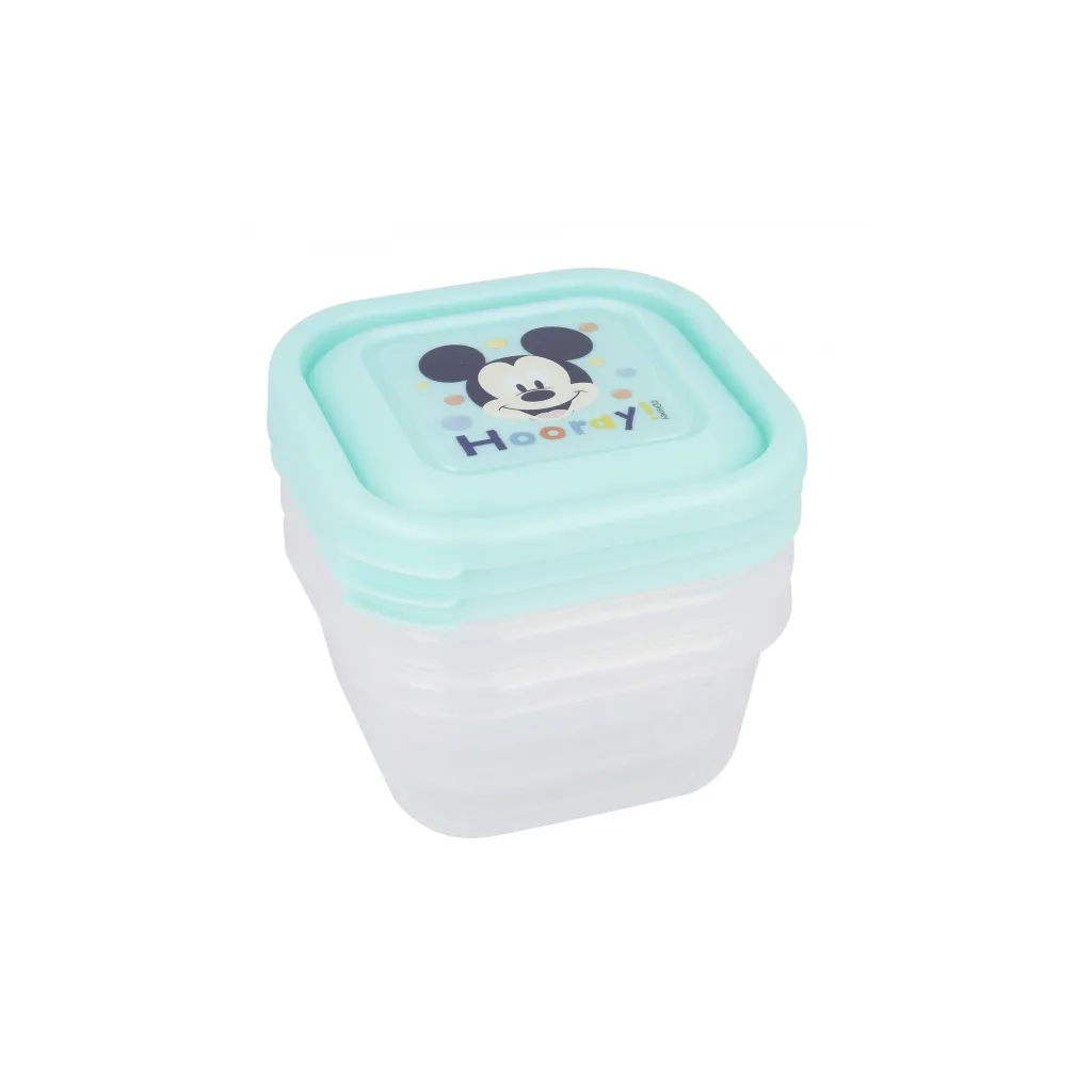 Plastová dóza / krabička na jedlo MICKEY MOUSE, 3ks, 13006