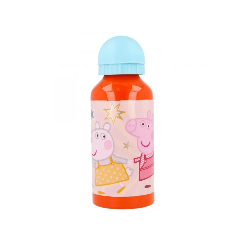 Hliníková fľaša na pitie PEPPA PIG, 400ml, 41234