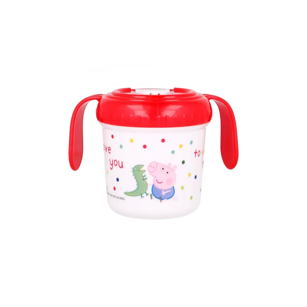Tréninkový termohrnek s plastovým náustkem PEPPA PIG, 250ml, 13485