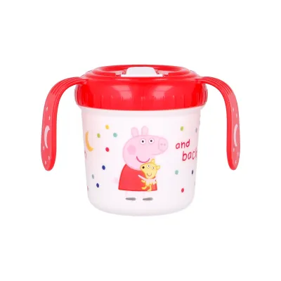 Tréningový termohrnček s plastovým náustkom PEPPA PIG, 250ml, 13485 Tréningový termohrnček s plastovým náustkom PEPPA PIG, 250ml, 13485