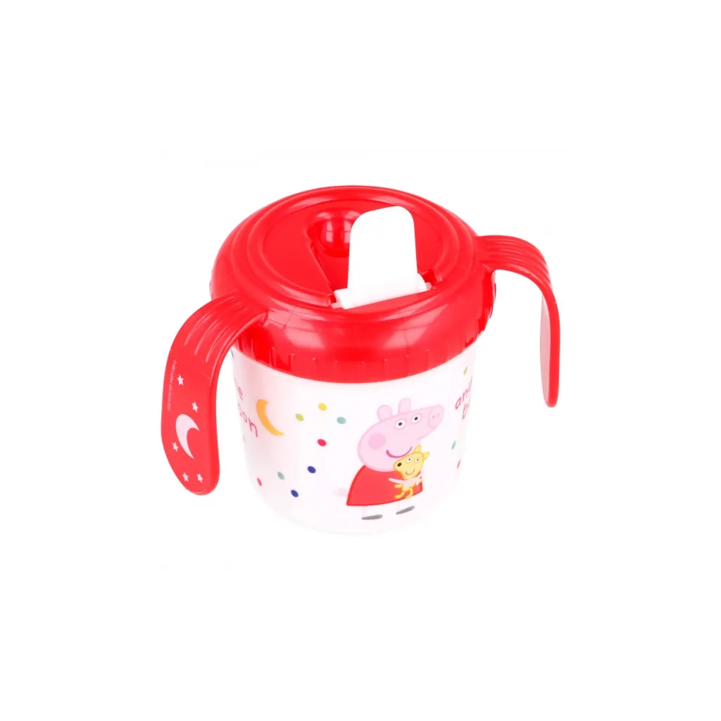 Tréninkový termohrnek s plastovým náustkem PEPPA PIG, 250ml, 13485