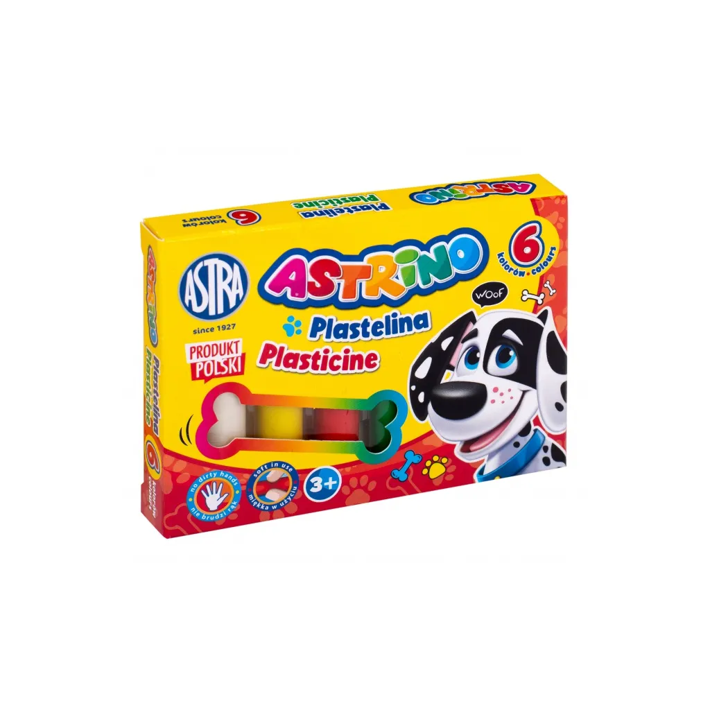ASTRINO Školská plastelína 6 farieb, 303221001