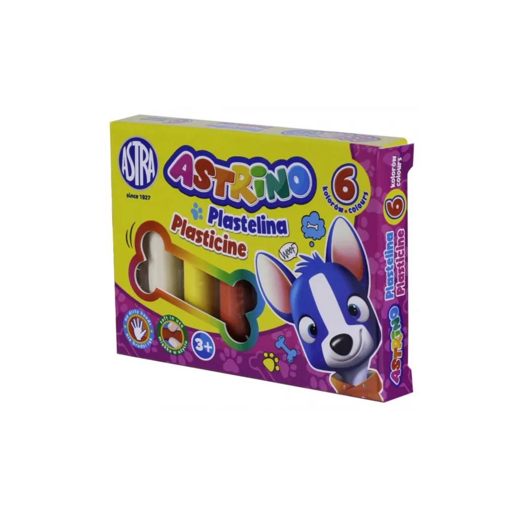 ASTRINO Školní plastelína 6 barev, 303221001