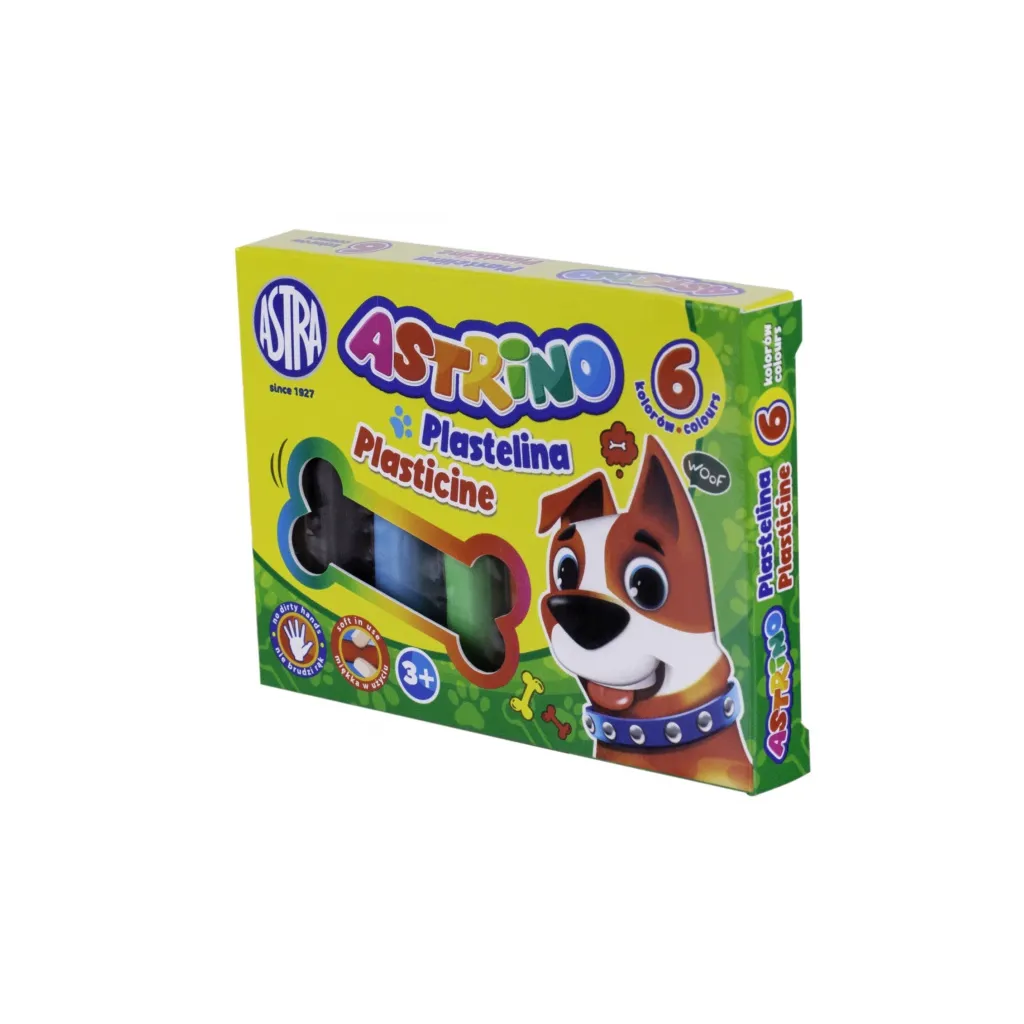 ASTRINO Školská plastelína 6 farieb, 303221001