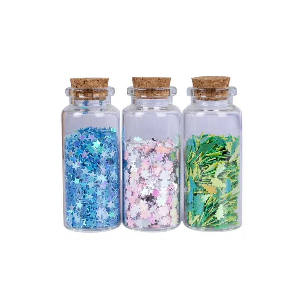 Sypké konfety v sklenených dózičkách COLD DAY, 3 x 10g, 335121007