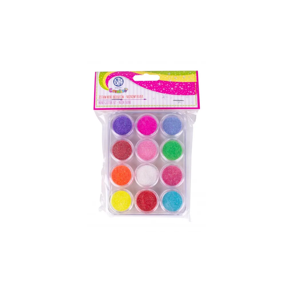 Sypké trblietky / brokát  NEON SHINE, 12ks, 335121009