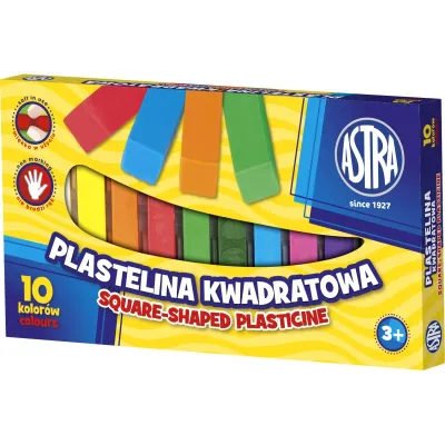 ASTRA Plastelína hranatá 10 barev, 303115006 ASTRA Plastelína hranatá 10 barev, 303115006