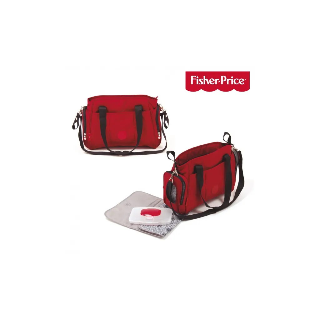 FISHER-PRICE Přebalovací taška s podložkou RED, FP10025