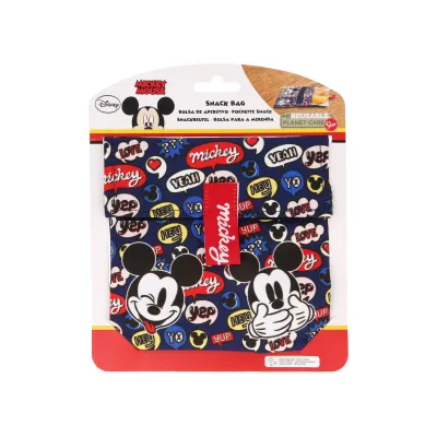Textilní svačinový sáček MICKEY MOUSE Snack, 41005 Textilní svačinový sáček MICKEY MOUSE Snack, 41005