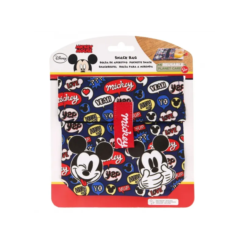 Textilné desiatové vrecúško MICKEY MOUSE Snack, 41005