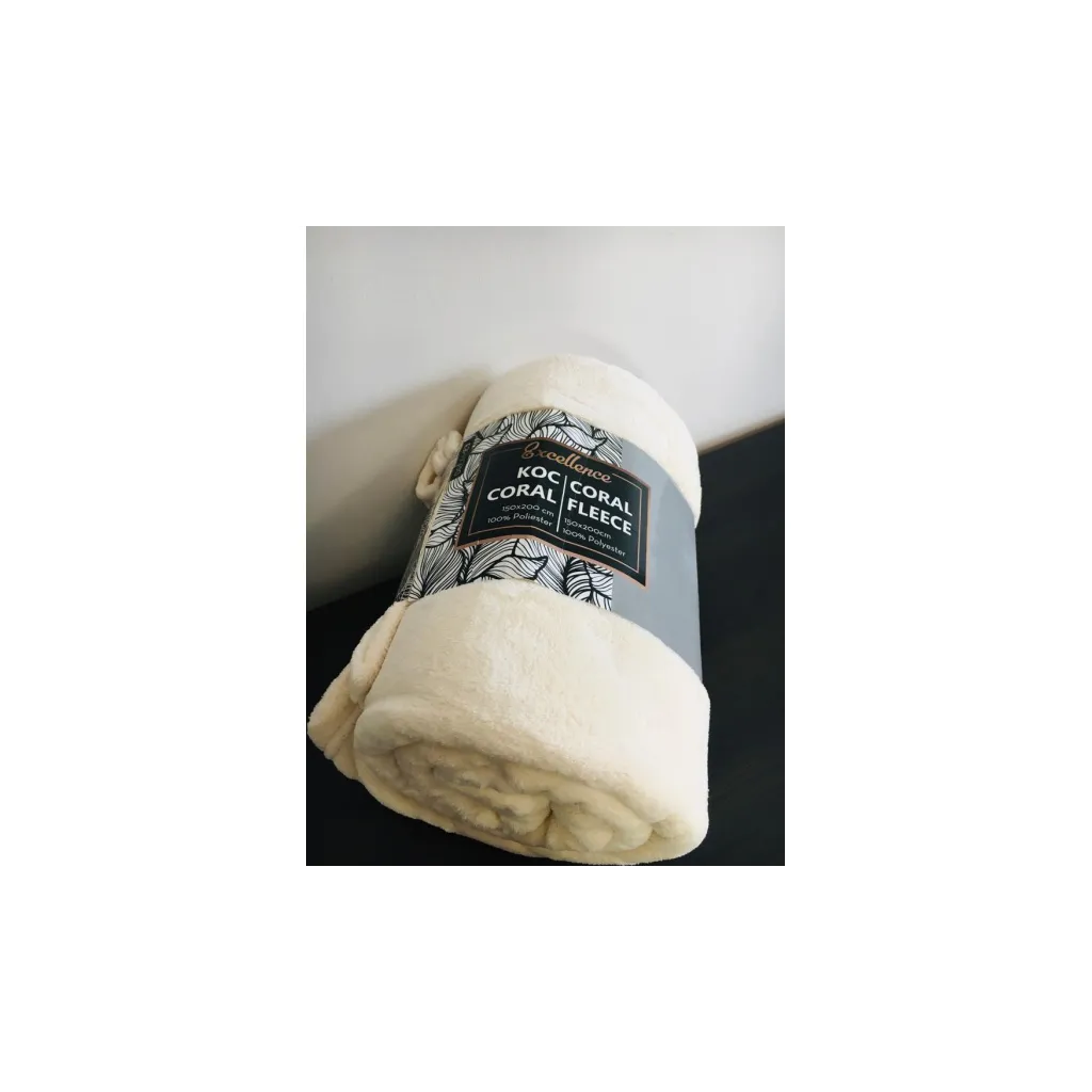 CARBOTEX Supersoft fleecová deka CORAL 150/200cm, béžová, FLEECE201002