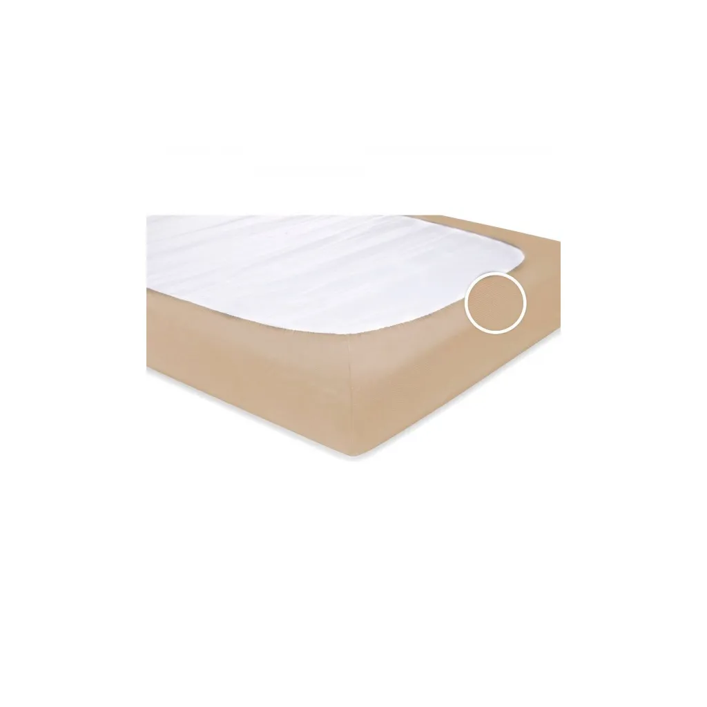 CARBOTEX Ložní prostěradlo/plachta, Jersey Béžová, 160/200cm, MMT31