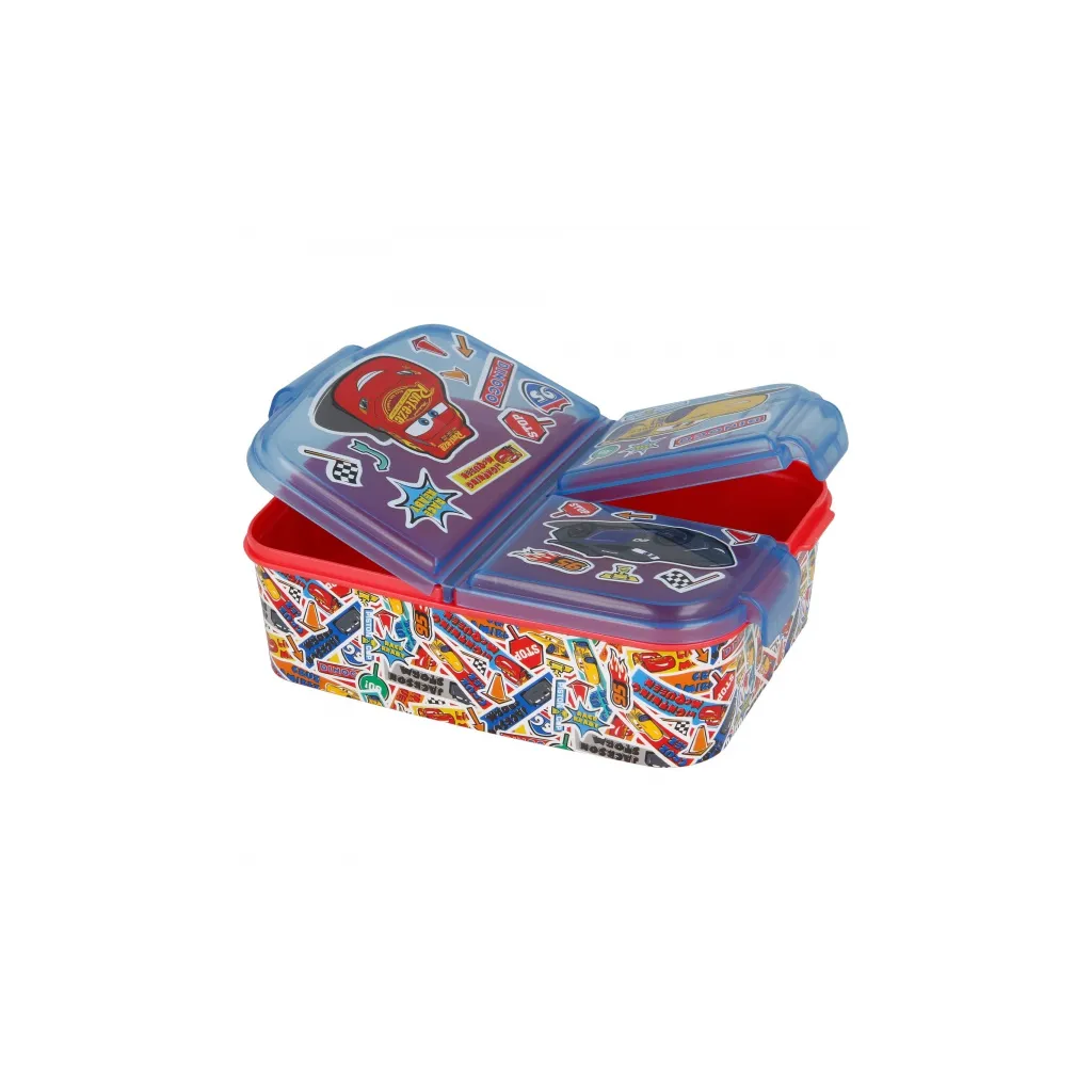 Dělený plastový box na svačinu DISNEY CARS, 51520