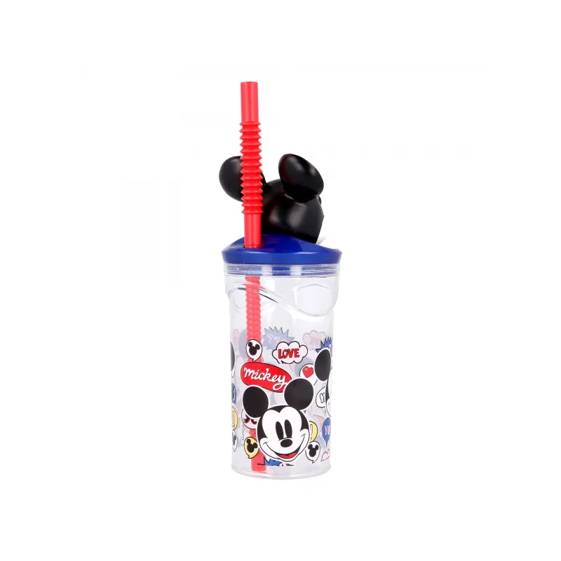 Plastový 3D pohár s figúrkou MICKEY MOUSE, 360ml, 50166