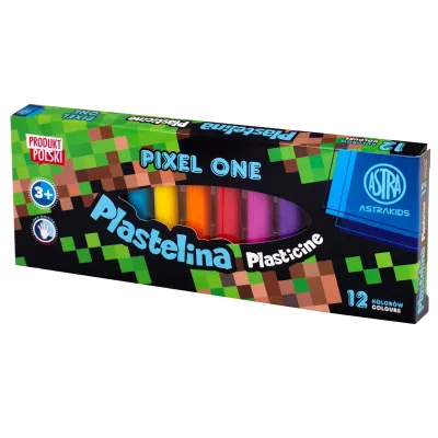 Školní plastelína 12 barev MINECRAFT Pixel One, 303221005 Školní plastelína 12 barev MINECRAFT Pixel One, 303221005