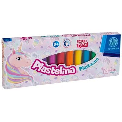 Školní plastelína 12 barev UNICORN, 303221007 Školní plastelína 12 barev UNICORN, 303221007