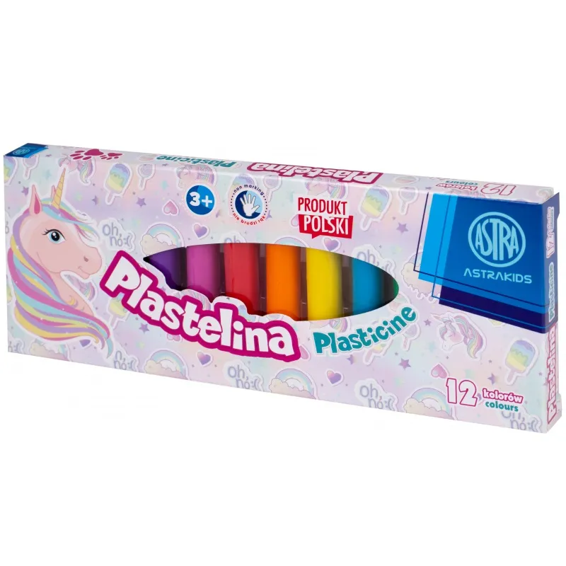 Školní plastelína 12 barev UNICORN, 303221007 Školní plastelína 12 barev UNICORN, 303221007