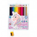 Školní barvičky JUMBO 12ks + struhadlo UNICORN, 312221007